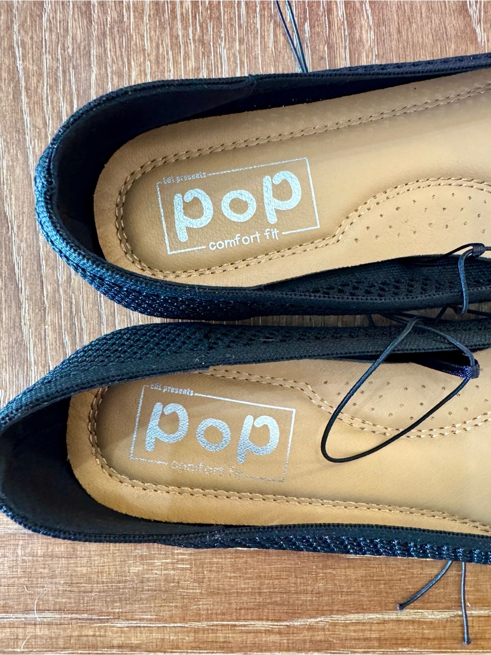 NIB Pop Senvier black soft mesh ballet flats 7.5 - Picture 10 of 13